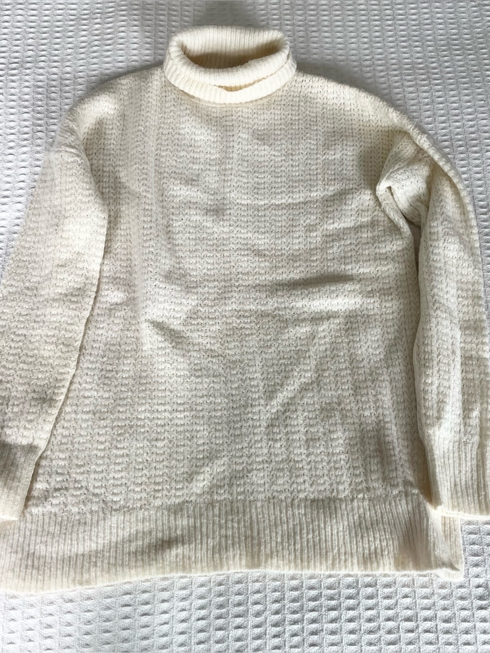 Theory oversized t neck tunic Sabine wool cream size P